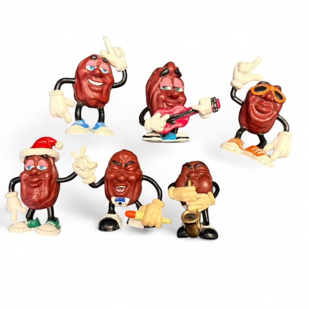 Vintage Lot Of 6 California Raisins Calrab Applause 1987/88 PVC Figures